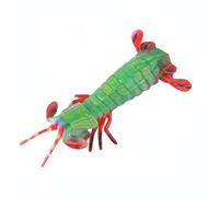 Qectial Crabe Figurine Ornement Animale Jouet Marin Version Éducative Résistante Usage Présentation Collection Bureau Anniversaire Aquarium, Crevette-mante Paon