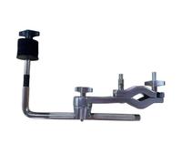 Qectial Cymbale Extension Clamp Pince de Batterie Collier de Support d'Extension Fixation sur Pied Bras en L Orientable Moleté Alliage de Zinc Manchons