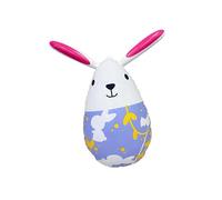 Qectial Décoration Gonflable œuf de Pâques, Lapin, En PVC, pour L'extérieur et L'intérieur, Idéale pour Décorer Jardin, Terrasse Ou Cour, Violet