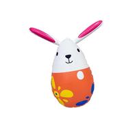 Qectial Décoration Gonflable œuf de Pâques, Lapin, En PVC, pour L'extérieur et L'intérieur, Idéale pour Décorer Jardin, Terrasse Ou Cour, Orange