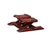 Qectial Diorama 1/64 Garage Jack, Décoration Créative de Simulation, Accessoires D'atelier de Voitures à Monter Soi-même, de Garage, Rouge