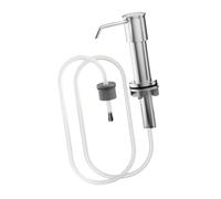 Qectial Distributeur de Savon Pompe à Savon Encastrable Accessoire de Salle de Bain pour Comptoir avec Installation Facile et Mécanisme à Ressort Adapté pour, Argent