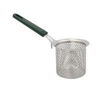 Qectial Écumoire Perforée En Acier Inoxydable Facile à Ntoyer Écumoire Panier Cylindrique Robuste Passoire à Manche pr Friture, Style B