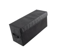 Qectial Étui DVD, Boîte de Rangement CD, Polyvalent, Pratique, Pliable, Anti-poussière, avec Poignées et Couvercle, Organisateur Multimédia pour Votre Collect, Couvercle Noir Connecté