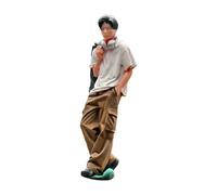 Qectial Figurine de Collection En Résine à L'échelle 1/64 Représentant Un Garçon En Manches Courtes. Modèle Masculin à La Mode.