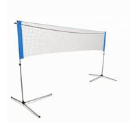 Qectial Filet de Badminton Portable Filet Support Cadre Sac Cadre Anticorrosion pour Diverses Conditions Météo Usage Polyvalent Badminton Tennis Volleyball, 6.1米, 普通款-6.1米不锈钢网架【送网送包】