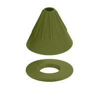 Qectial Filtre à Café Entonnoir Cône Verseur Permanent Silicone Accessoire Réutilisable Amovible Facile à Nettoyer Adapté pour Maison Bureau Camping, Vert