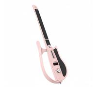 Qectial Guitare Électrique sans Cordes Appareil Musical Numérique Instrument Compact Pliable Multi-sons Jazz Métal Funk Surface Silencieuse en Silicone Appli, Pink
