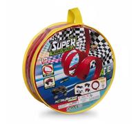 Qectial Jeu de Course pour Enfants Piste de Course Jouet Construction Manuelle Circuit Personnalisable avec et Virages Rapides Pliable avec Ventouses Adapté