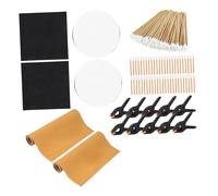Qectial Kit de Nettoyage de Cartes à Collectionner de 166 Pièces Comprenant Des Pinces, Des Plaques Acryliques, Des Cotons-tiges et Plus Encore.