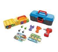 Qectial Learning Coffret d'Outils Éducatif pour Enfants avec Perceuse Électronique Vis et Boulons t Marteau Cartes d'Atelier Sons Ludiques Apprentissage