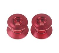 Qectial Lot de 2 Roues de Guidage pour Voiture Télécommandée, Pièces Détachées, Accessoires de Bricolage pour Améliorer La Conduite, Adaptés Aux Projets de Re, Rouge