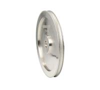 Qectial Meule de Polissage de Roue Disque Abrasif Diamant Coupe Droite pour Perles Formées Grain 120 pour Façonnage Régulier Cœur Métallique Adaptée au Lapidaire Bijouterie Atelier, 9X10