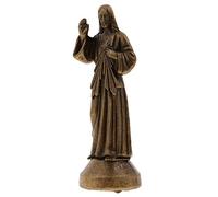 Qectial Mini Statuette en Métal, Décoration de Tableau de Bord pour Voiture, Base Magnétique, Bronze, 5cm