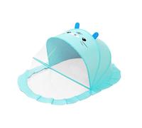 Qectial Moustiquaire Pliable pour Lit d'enfant, Idéale pour L'extérieur et Les, en Tissu Mesh, avec Ciel de Lit.