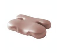 Qectial Oreiller Mousse à Mémoire Oreiller Cervical Contouré Coussin Ergonomique Soutien Stable Zone Creuse Oreille Matériaux Nylon Spandex Polyuréthane, Rose, 58 40 10 Cm