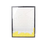 Qectial Physics Demonstrator Panneau de Probabilité Modèle de Démonstration Tableau de Outil Pédagogique avec Perles et Picots en Plastique Acrylique et Métal