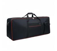 Qectial Piano Électronique Housse Sac Clavier Étui Transport Sac à Dos Bretelles Renforcées Imperméable Oxford Poche Avant Large Compatible Claviers 61 76, 61 Touches M