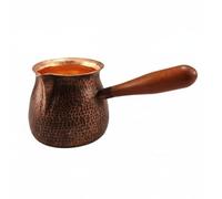 Qectial Pichet en Cuivre Pichet à Thé Verseur Carafe Tasse de Service Ouvrage Artisanal avec Versement Propre et Contrôle sans Éclaboussures Adapté à Réunions de Salon à Domicile, 550 Ml