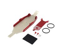 Qectial Pièces de Châssis pour Voiture RC Precision 244016, Plaque de Base Micro B, Résistante Aux Chocs, échelle 1:24, Pièce de Rechange En Aluminium, Rouge