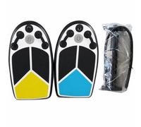 Qectial Planche de Surf pour Enfants à Structure Gonflable Équipée d'une Valve de Gonflage de Poignées Solides Box Aileron Pompe et Manomètre Adaptée à la Baignade Vacances