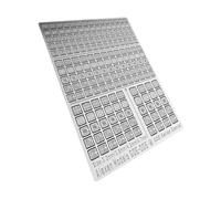 Qectial Plaque de Gravure sur Métal pour Maquettes, Version Améliorée et Facile à Utiliser, Accessoire de Modélisme Professionnel et de Loisirs Créatifs, 9 X, pour FG Gde005