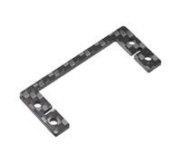 Qectial Plaque de Montage de Servo pour Voiture RC, Pièces En Fibre de Carbone, Support de Servo, Carte de Montage de Servo D'accélérateur, Accessoires de