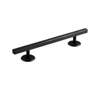 Qectial Plateau Carré Premium pour Fingerboard - Un Excellent Ajout - Obstacle Métallique Professionnel - Cadeau D'entraînement pour Fingerboard - Jouet C, Noir 15 Cm X 1.2 Cm