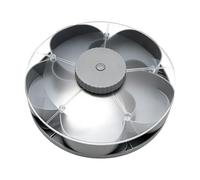 Qectial Plateau de Service à Fruits/boîte à avec Cinq Compartiments Rotatifs, Plateaux et Couvercles Amovibles, Récipient de Rangement pour Noix, Chips, Gris