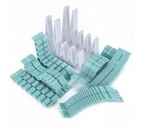 Qectial Pont d'escalade Rc Pont Rampe Obstacle Piste Kit Crawler Modulaire Simulation Réaliste avec Trous Ajustables pour Largeur de Piste Compatible 1/18