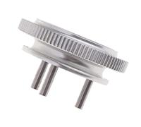 Qectial RC Car Pièce Volant 3 Broches Amélioration Alliage Remplacement Compatible HSP Convient pour Voiture Télécommandée Moteur Thermique Course, Argent