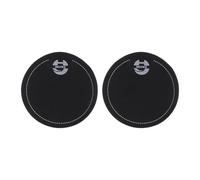 Qectial Renfort de Pédale Simple de Batterie Es 2 Pièces pour Une Durée de Vie Prolongée Du Tambour Accessoire En Matériau PET Protecteur de Peau de Tambour, Noir