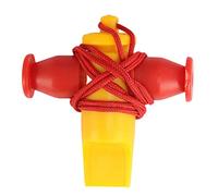 Qectial Sifflet D'extérieur à Corde En Nylon, Percussion pour Carnaval et Festival, Sifflet, Instrument de Musique Folklorique à Offrir, rouge jaune