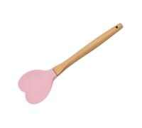 Qectial Spatule en Silicone, Cuillère de Cuisine Multifonction, Spatule pour étaler et Racler Les Aliments, Rose