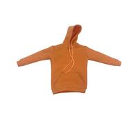 Qectial Sweat à Capuche pour Poupée, Pull à Capuche, Haut à Manches Longues, Costume Adapté Aux Figurines d'action Mobiles pour Hommes et Femmes, Collecti, Orange