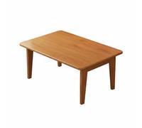 Qectial Table Basse Pliante en Bambou Naturel Table Thé Tatami Style Japonais Table d'Appoint Repliable pour Collation Travail Lecture Balcon Adaptée aux, Marron, 70 37 26.2cm