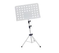 Qectial Télescopique Pliable, Pratique et Réglable En Hauteur, pour Instrumentistes, Musiciens D'orchestre et Violonistes, Blanc