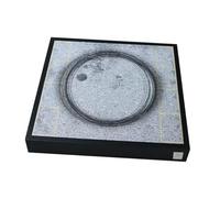 Qectial Vitrine Miniature de Garage à L'échelle 64 avec Plateau Tournant et Structure En Acrylique pour Présentation de Bureau
