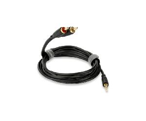 QED Connect Jack-Phono - Câble Mini-Jack 3,5 mm vers RCA de 1,5 m