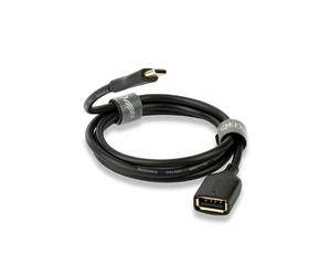 QED Connect USB A Femelle vers C Câble USBA Femelle vers USBC de 0,75 m