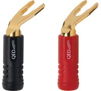 QED Fourche Screwloc 1890 (lot de 4 : 2 rouges / 2 noires) - Fiches bananes