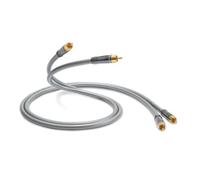 QED Performance Audio 40i Câble audio stéréo RCA pour connecter 2 connecteurs phono à 2 téléphones avec technologie Solid Complementary Conductor™ et connecteurs RCA Anamate™ 1 m Noir