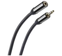 QED Performance - Rallonge de câble audio - mini-phone stereo 3.5 mm femelle pour mini-phone stereo 3.5 mm mâle - 1.5 m - graphite