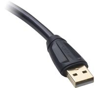 QED Câble USB QE6904 Type A-B 5 m Noir