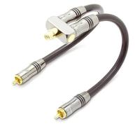 QED Performance Y-SW Adaptor - Répartiteur audio - RCA femelle pour RCA x 2 mâle - double paire torsadée blindée