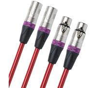 QED QE3280 (New) Câble Audio 0,6 m Rouge