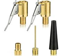 QEDBOJE 5 Pièces Ensemble d'Adaptateurs de Valve Multifonctionnels, Embout de Gonflage avec Raccord Rapide pour Air Comprimé 8mm, Pneu Voiture, Ballon et Sport, Compatible avec Bosch EasyPump et Vélos