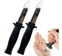 QEDBOJE Couteaux Rétractables en Plastique 2pcs Rétractables Jouets de à Lames Poignards Disparaissants Accessoires de Tours de Magie de Farce Poisson d'Avril Style Classique