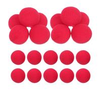 QEDBOJE Lot de 20 Balles en Mousse Magiques, Petites, Douces, Tours de Magie, Petites Boules en Éponge, Tripes de Magie (4,5 cm) (Rouge)