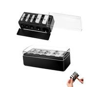 QEDBOJE Taille-crayon Maquillage Universel Noir, 1 Pièce, Multi-diamètres pour Crayons à Sourcils, Lèvres, Eyeliner. Lames de Précision, Récupérateur Amovible.